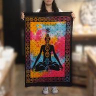 Baumwoll-Wandtücher - Chakra-Buddha