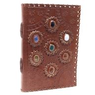 Ledernotizbuch - Chakra Stein (22.5x15cm)