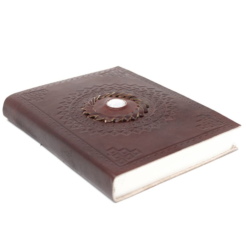 Ledernotizbuch - Mondstein 17x12 cm