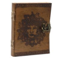 Ledernotizbuch - Grüner Mann (20x15 cm)