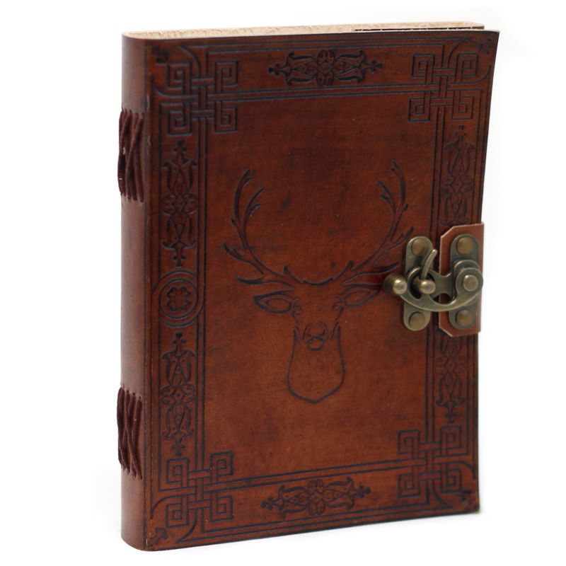 Ledernotizbuch - Hirsch  (20x15 cm)