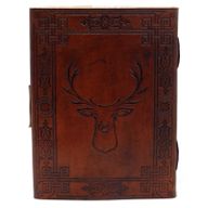 Ledernotizbuch - Hirsch  (20x15 cm)