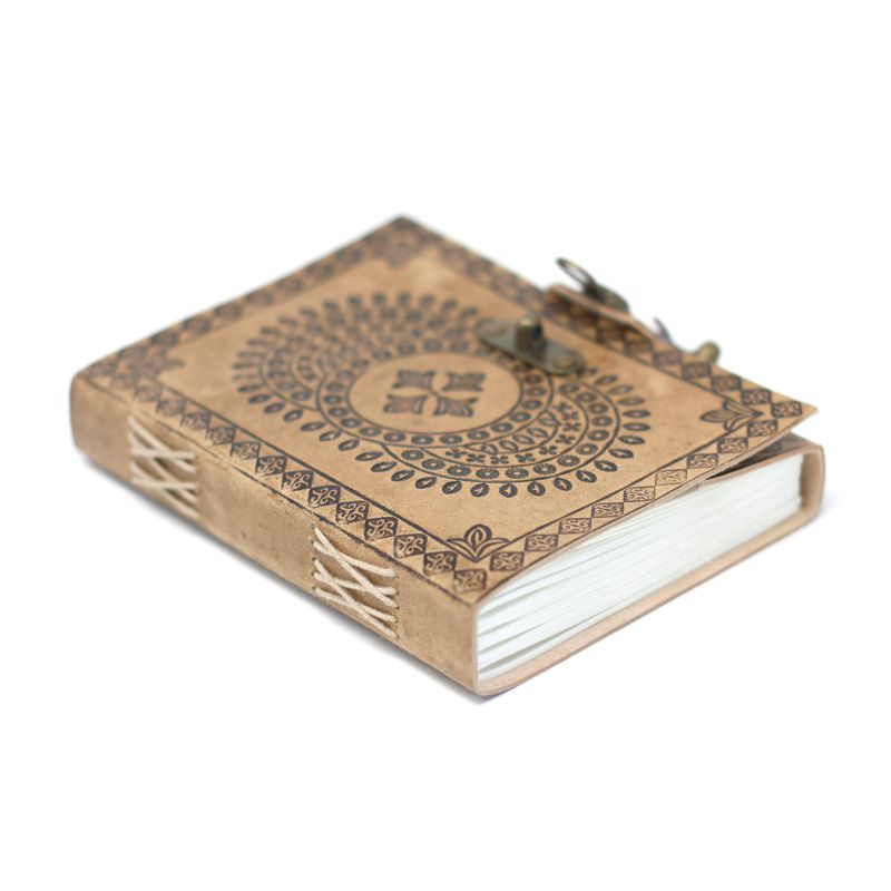 Ledernotizbuch - Mandala  (18x13 cm)