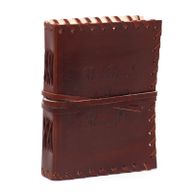 Ledernotizbuch "Book of Thoughts" m. Schnürband (15x10 cm)