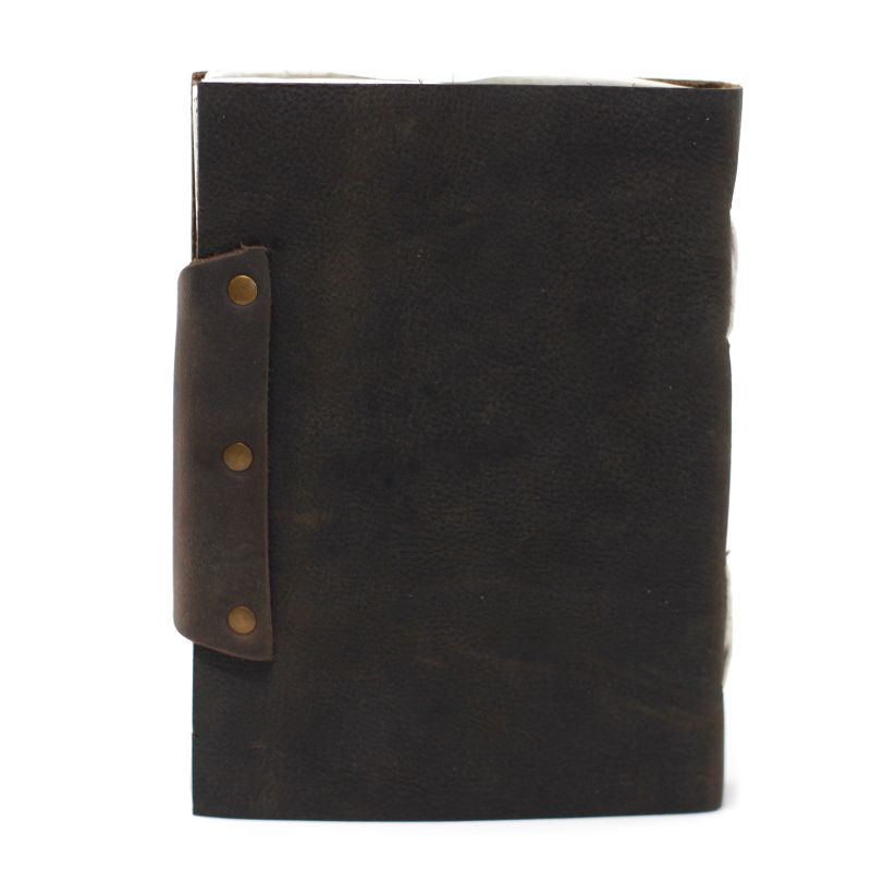 Ledernotizbuch schwarz "Confession" (18x13 cm)