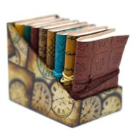 Mini-Ledernotizbücher versch. Designs (10x7.5 cm)