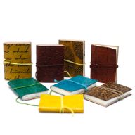 Mini-Ledernotizbücher versch. Designs (10x7.5 cm)