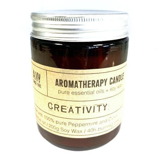 Aromatherapie Sojakerze 200g - Kreativität