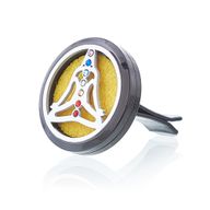 Auto Lufterfrischerset -  Zinn Yoga Chakra - 30mm