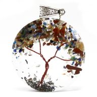 Orgonit Power Anhänger- Runder Amethystbaum
