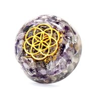 Orgonit Briefbeschwerer 'Amethyst Kuppel'