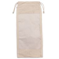 Lange Baumwollbeutel mit Fenster - 35x15cm