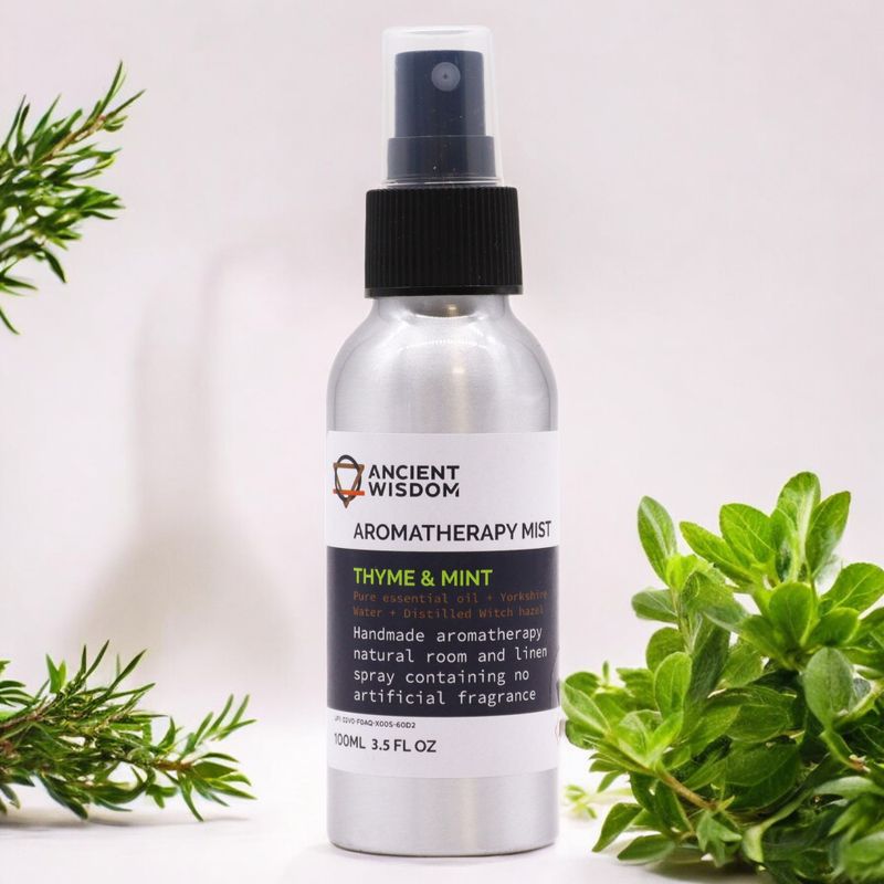 100ml Raumsprays mit ätherischen Ölen - Thymian & Minze