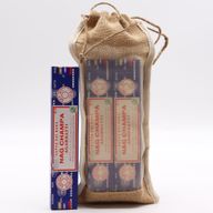 Lange Jutebeutel mit Fenster - 35x15cm