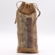 Lange Jutebeutel mit Fenster - 35x15cm