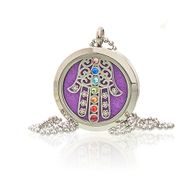 Aroma Diffusor Halskette - Hand der Fatima Chakra - 30mm