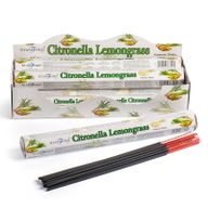 Schachtel mit 6 Premium-Räucherstäbchen Citronella und Zitronengras