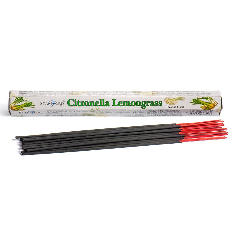 Schachtel mit 6 Premium-Räucherstäbchen Citronella und Zitronengras