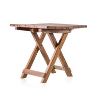 Zusammenklappbarer Tisch - Recycling Holzmöbel - Eckig 50x50cm