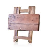 Zusammenklappbarer Tisch - Recycling Holzmöbel - Eckig 50x50cm