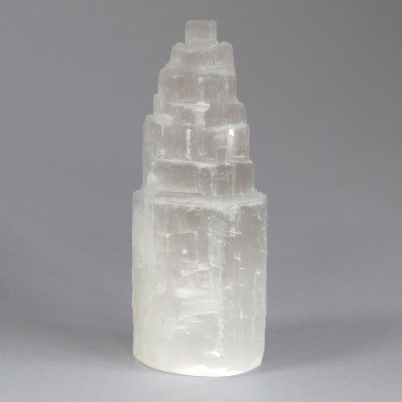 Natürlicher Selenit-Turm- 10 cm