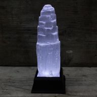 Natürlicher Selenit-Turm- 15 cm