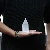 Selenit-Bleistift-Turm  - 10 cm