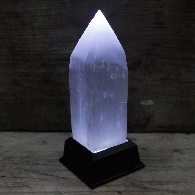 Selenit-Bleistift-Turm- 15 cm