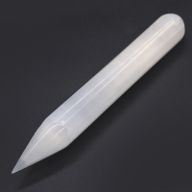 Selenit Zauberstab - 16 cm  (Spitze auf einer Seite)