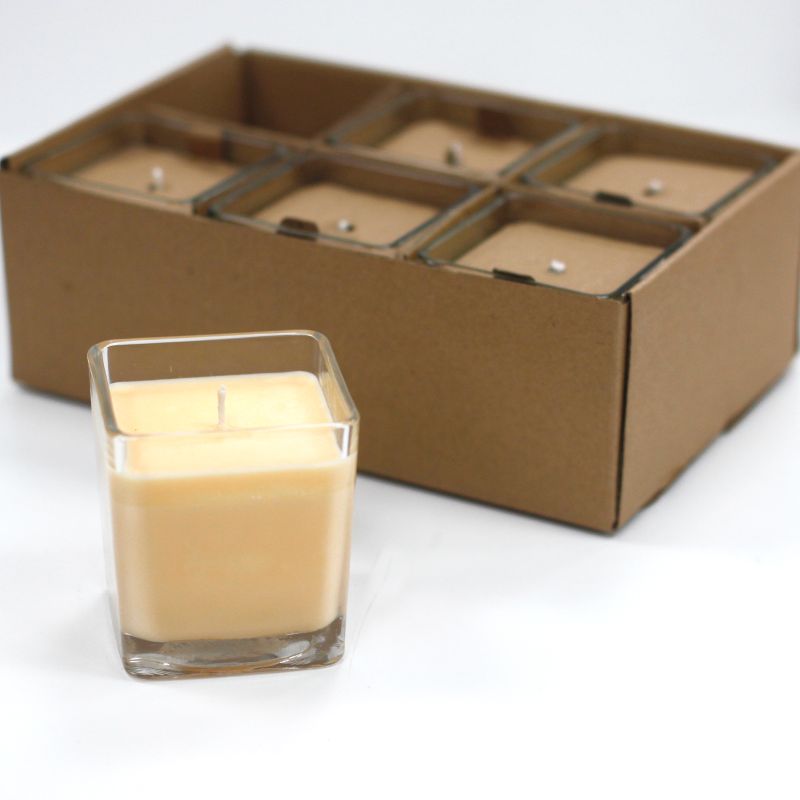 Sojawachskerze in Glas - ohne Etikett "Grapefruit & Ingwer"