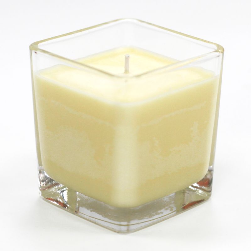 Sojawachskerze in Glas - ohne Etikett "Vanille Butterkeks"