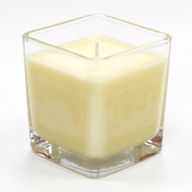 Sojawachskerze in Glas - ohne Etikett "Vanille Butterkeks"