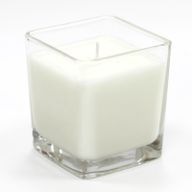 Sojawachskerze in Glas - ohne Etikett "Gurke & Minze"