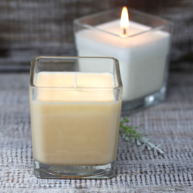 Sojawachskerze in Glas - ohne Etikett "So lecker"