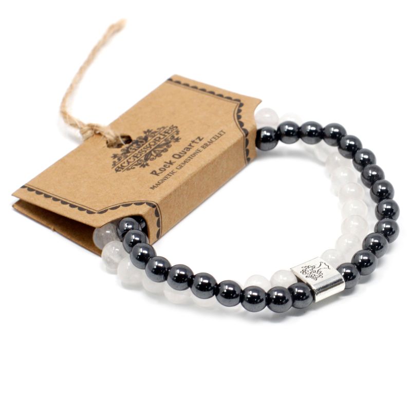 Magnetisches Edelsteinarmband - Rock Quartz