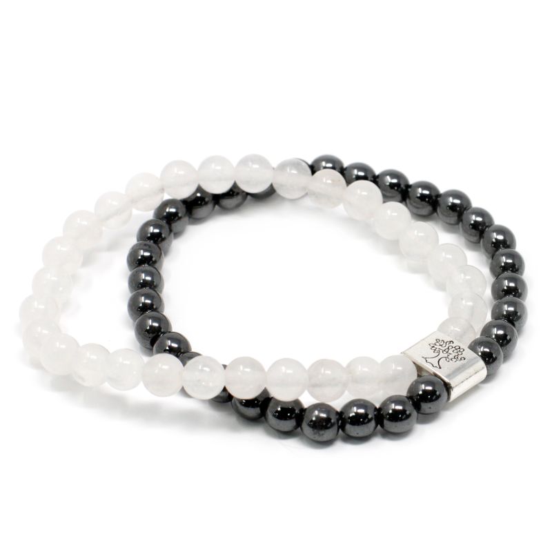 Magnetisches Edelsteinarmband - Rock Quartz
