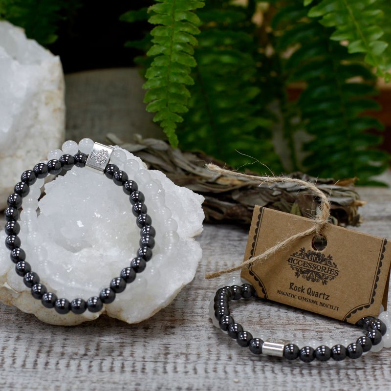 Magnetisches Edelsteinarmband - Rock Quartz
