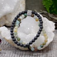 Magnetisches Edelsteinarmband - Amazonite