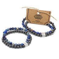 Magnetisches Edelsteinarmband - Sodalith