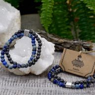 Magnetisches Edelsteinarmband - Sodalith