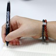 Magnetisches Edelsteinarmband- Roter Stein