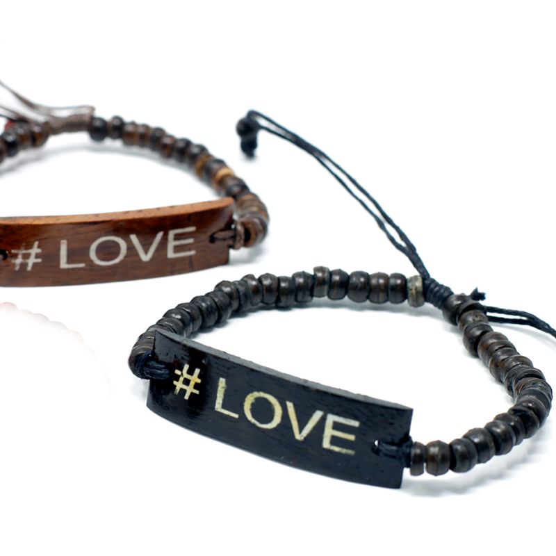 Coco-Slogan-Armreifen – #Love