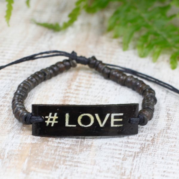 Coco-Slogan-Armreifen – #Love