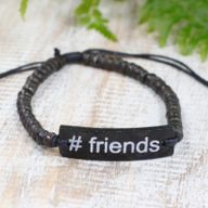 Coco-Slogan-Armreifen – #Friends