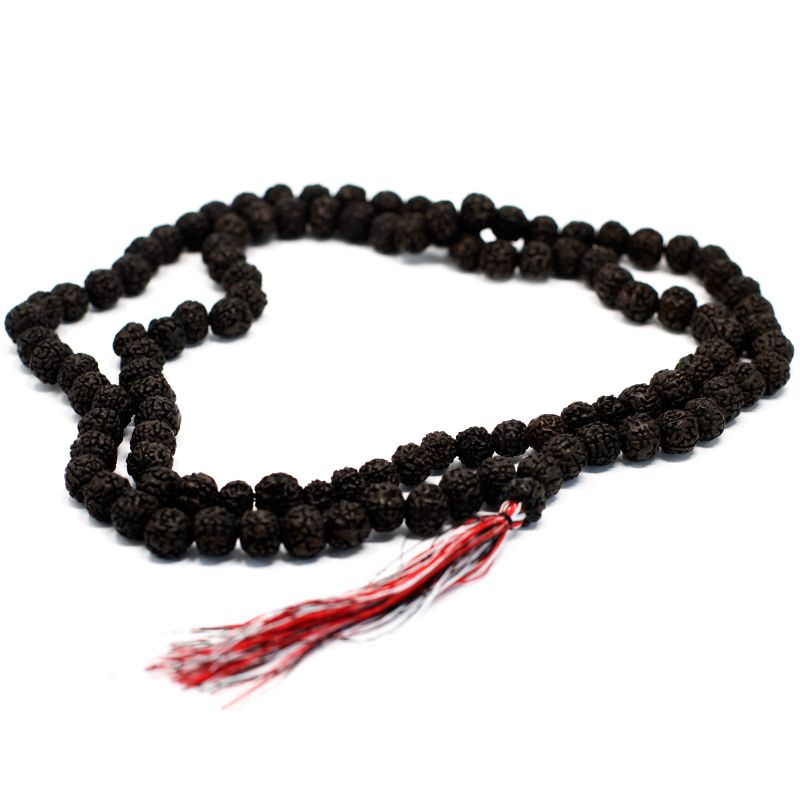 108 Rudraksha Mala - Dunkel