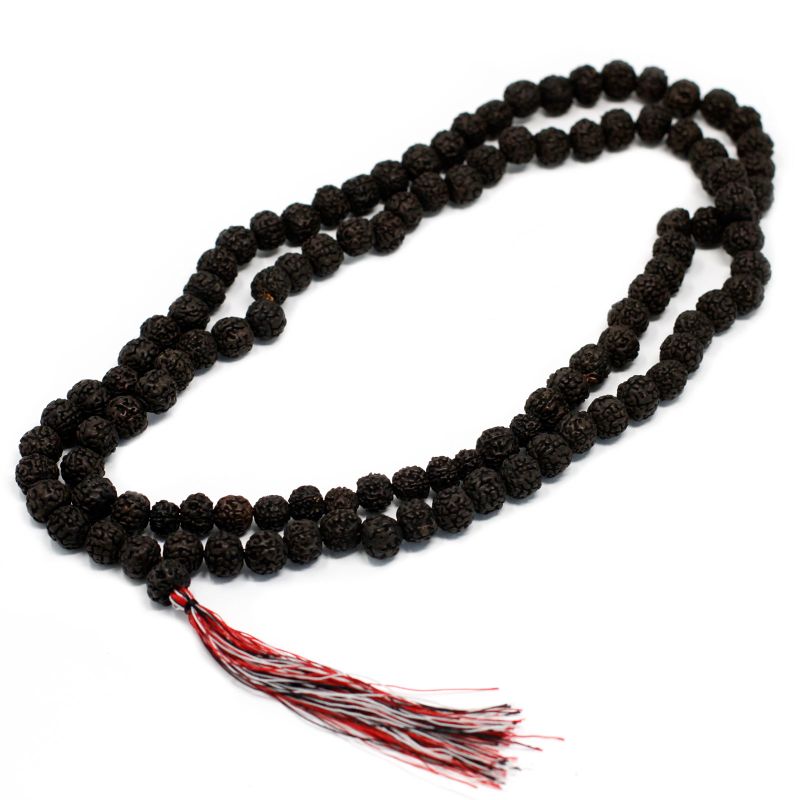 108 Rudraksha Mala - Dunkel