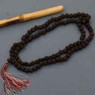 108 Rudraksha Mala - Dunkel
