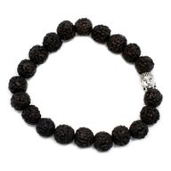 Rudraksha Buddah Bangle Mala - Dunkel
