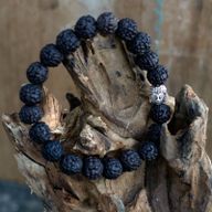 Rudraksha Buddah Bangle Mala - Dunkel