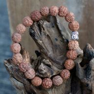 Rudraksha Buddah Bangle Mala - Braun